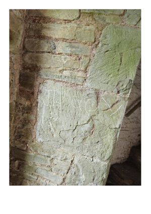 More examples of the graffiti at Bronllys Castle