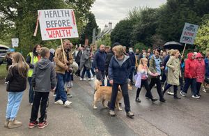 Hixon Protest. Photo by Staffordshire LDR Kerry Ashdown. Free for use by all LDRS partners