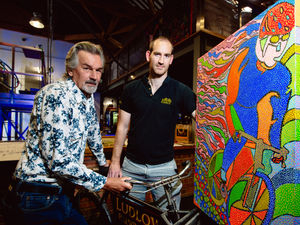 Supporting image for story: Ludlow artist holds exhibition in brewery for charity