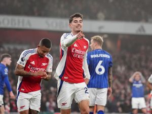 Supporting image for story: Arsenal up to second after Kai Havertz goal sees off struggling Ipswich