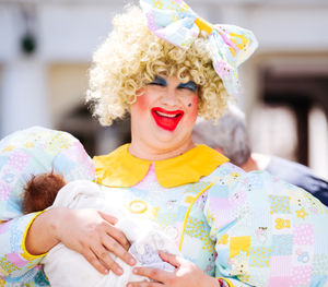Celebrations were held in the high street in Newport