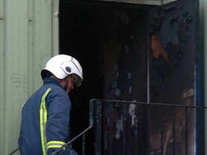 Supporting image for story: Tenbury Wells plastics factory offices destroyed in fire