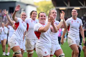 Ludlow’s Lark Atkin-Davies was a World Cup winner with England. (Photo by Dan Mullan/Getty Images)