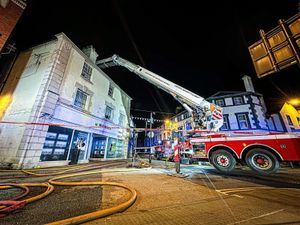 Supporting image for story: Fire crews tackle Oswestry town centre flats blaze