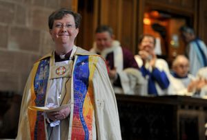 Bishop of Shrewsbury Sarah Bullock spoke of how peace and goodwill were still in good supply despite what is in the news