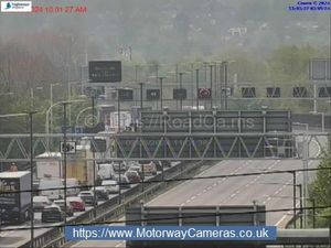 Supporting image for story: Woman suffers 'minor injuries' after lorry and car crash on M6 