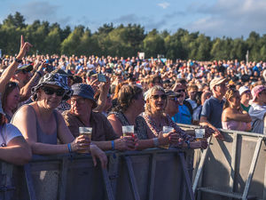 Thousands packed the natural amphitheatre on a beautiful night.
