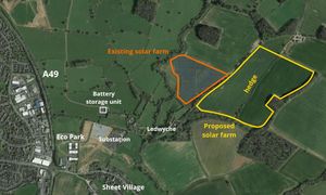 A site for a second solar farm has been identified near Ludlow