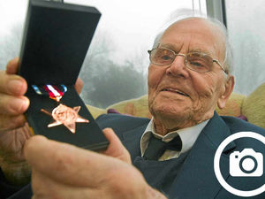 Supporting image for story: Shropshire war veteran's joy at receiving medal