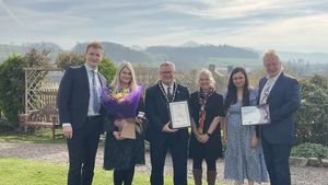 Nigel Devlin and Caroline Frampton were recognised for more than 25 years of exceptional fostering, during which they have welcomed over 70 children into their home