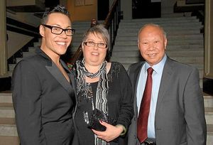 Gok with his parents
