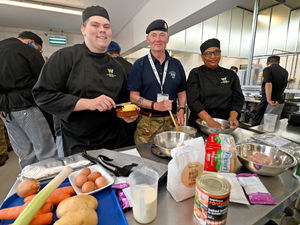 Supporting image for story: Wolverhampton cookery students learn how to prepare meals in ration challenge