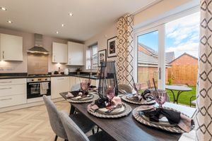 B&DWM - 004_The Lapwings - Kitchen dining room at Staffordshire David Wilson Homes' development