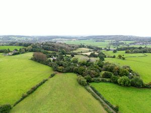 An aerial picture of Whitmore Heath in the West Midlands, where 70% of homes have been purchased for the HS2 project.