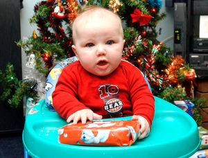 Natalie's baby, Rhys.