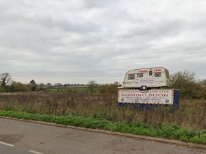 The plot of land off the A53 in Market Drayton. Photo: Google