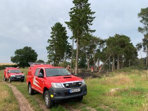 Fire fighters on scene. Photo: Market Drayton Fire Station