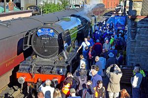 Supporting image for story: Flying Scotsman on track to spark trainspotting frenzy