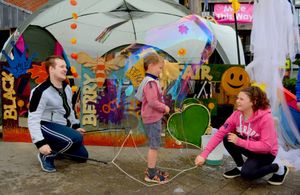 James Owen and Hannah Haddock-Beddows with Iolo Garrett, 5