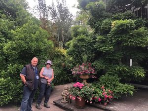 Mayor Tim Manton (left) judged entries on Tuesday
