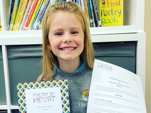 Supporting image for story: Lyla's all smiles after poetry plaudits