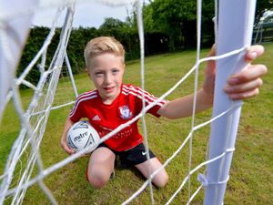 Supporting image for story: Young footballer with cerebral palsy sets sights on England team - WATCH