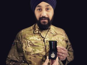 Supporting image for story: Sutton Coldfield army reservist overwhelmed by messages after collecting military medal 