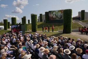 Members of the military take part in the national Service of Remembrance, hosted by the Royal British Legion in partnership with the Government, to mark the 80th Anniversary of VJ Day at the National Memorial Arboretum in Alrewas, Staffordshire. Picture date: Friday August 15, 2025. PA Photo. Photo credit should read: Christopher Furlong/PA Wire 