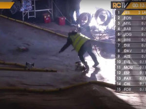 Supporting image for story: Watch: Hilarious moment race marshal gets knocked over by toy car at Shropshire event