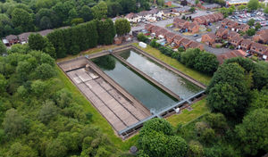 The sewage pumping station off Forge Lane in Cradley Heath, which is the source of a constant bad smell for residents.