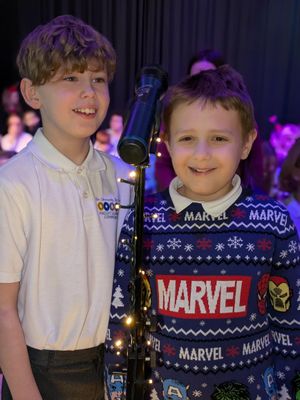 Jacob Huffer and Alfred Pennington from Hadley Learning Community primary.