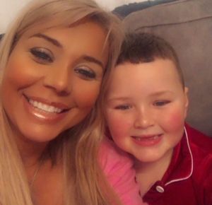 Lesley and her beloved grandson