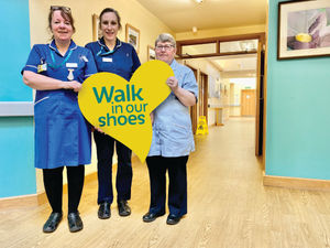 Supporting image for story: Walk in a nurses' shoes for Severn Hospice fundraiser
