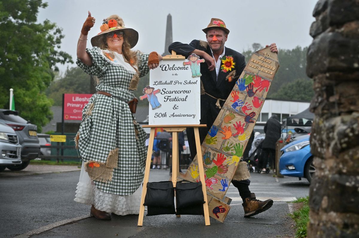 17 amazing photos as scarecrows take over village for beloved festival