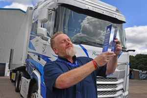 John Joseph Donovan MD of JJX Logistics in Kingswinford with his Business Person of the Year 2025 award.