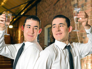 Supporting image for story: Mine's a double – Ironbridge hotel twins celebrate