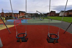 The play area at Peregrine Way, Cannock
