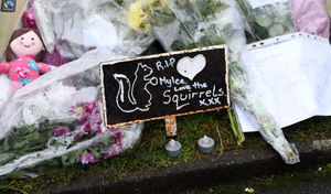 Tributes outside the scene of the tragedy