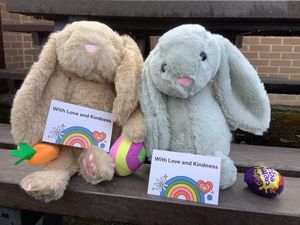 Supporting image for story: Hop to it! Special Easter bunny takeover puts smiles on faces in town centre