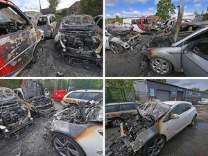 Supporting image for story: 'Things were exploding': Photos show devastation of 'deliberate' fire at Telford garage