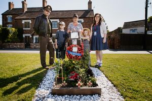 Claire Doherty from Lawley in Telford has been keeping a Commonwealth War Grave
