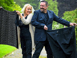 Supporting image for story: Shropshire couple climb weight loss mountain