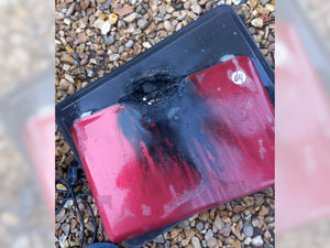 Supporting image for story: 'I could have lost my fingers!' Man describes the terrifying moment his laptop 'exploded' into flames - twice