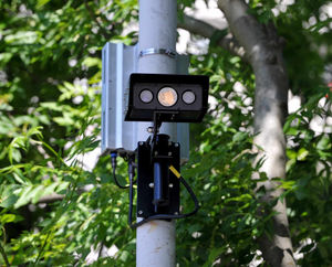 One of the bus lane cameras