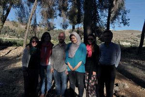 Melissa with friends in Beit Ummar