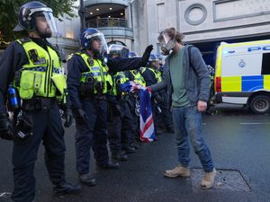 Supporting image for story: 25 arrested and 26 police officers hurt at ‘Unite the Kingdom’ rally