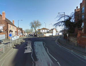 The junction where the collision took place. 