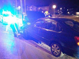 Supporting image for story: Car smashes into Cradley traffic lights