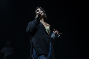 Dua Lipa at Birmingham's Genting Arena. Pic: Emma Turner