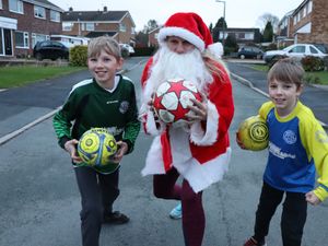 Supporting image for story: Budding footballers aim to score funds with Santa run